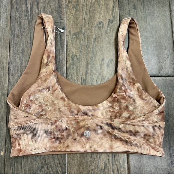 Lululemon NWOT Align Bra Shine Diamond Dye Misty Shell Cacao - Picture 7 of 10